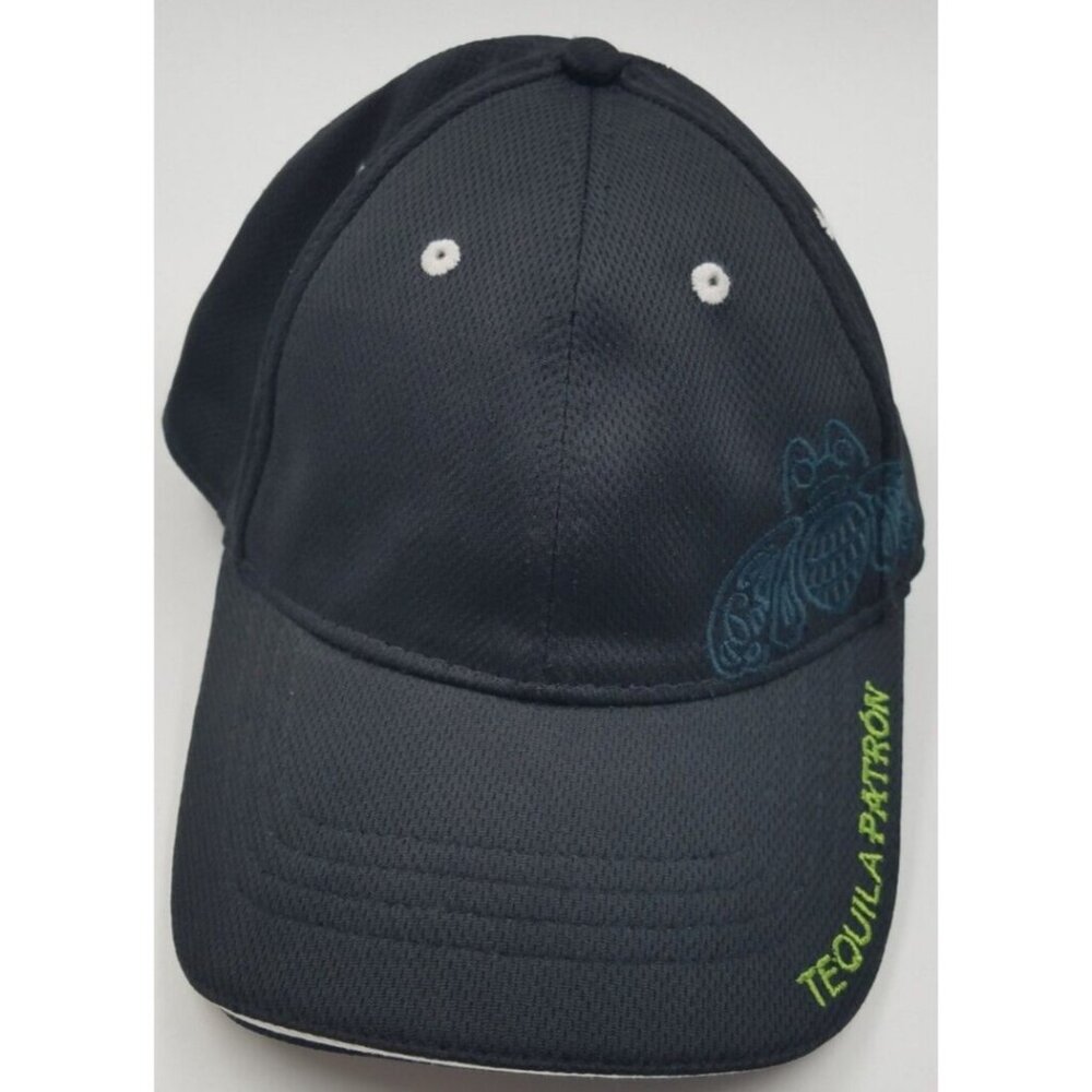 Tequila Patron Spirits Simply Perfect Adjustable Black Baseball Hat Cap